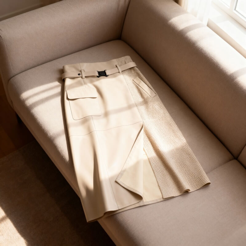 Florence – Long Leather Skirt