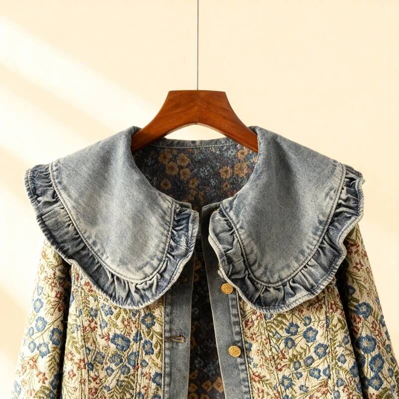 Victoria – Floral Denim Jacket