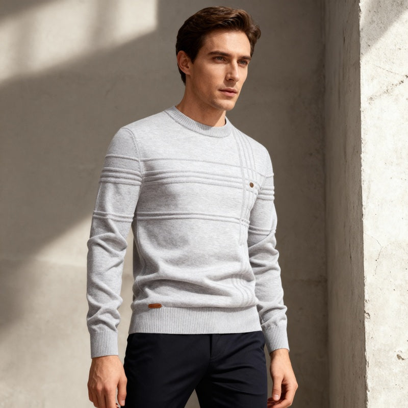 Matteo – Grid-Knit Sweater