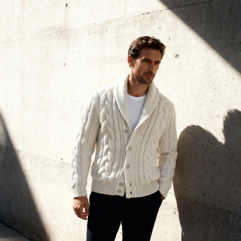 Riccardo – Cable Knit Cardigan