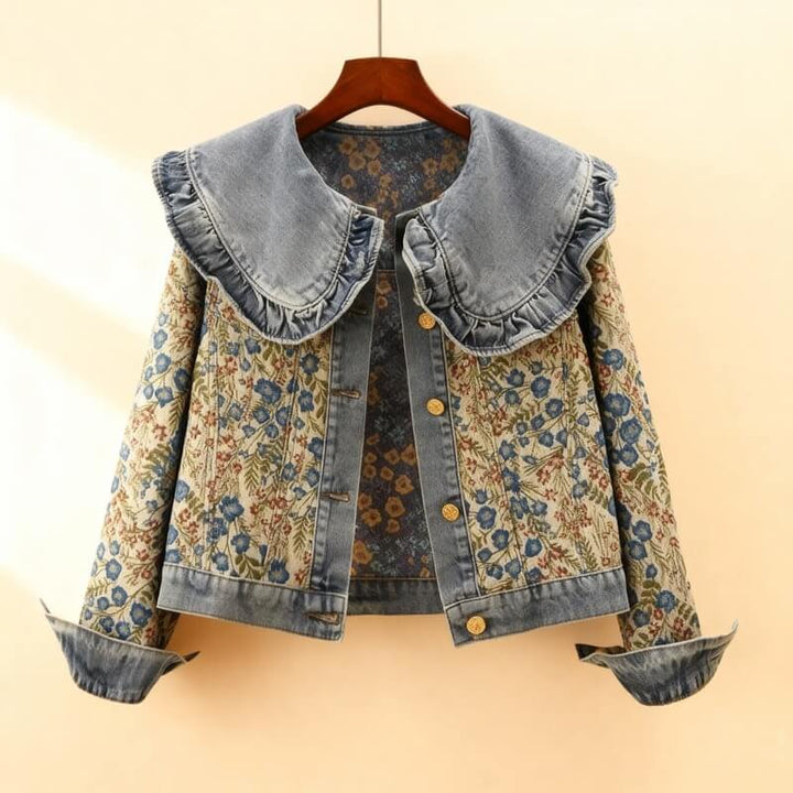 Victoria – Floral Denim Jacket
