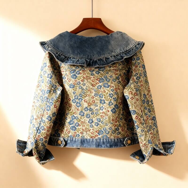 Victoria – Floral Denim Jacket