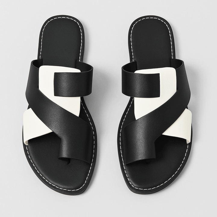 Leah - Cross Sandals
