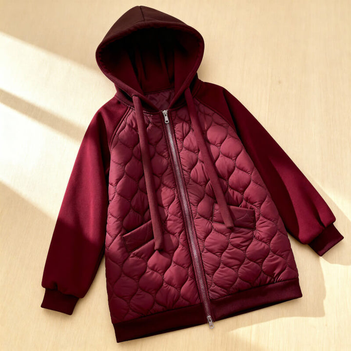 Natalie – Quilted Hoodie Jacket