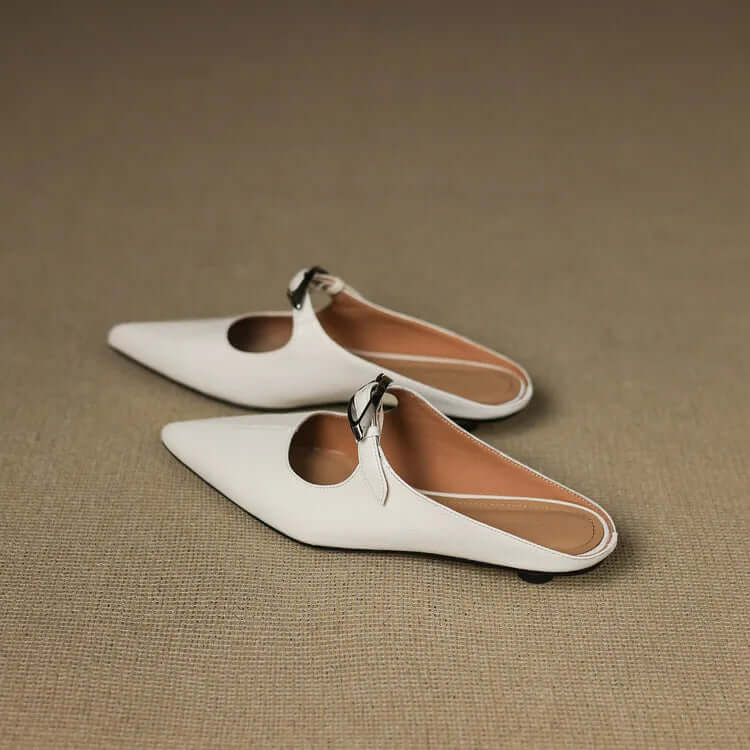 Charlotte - Handcrafted Genuine Leather Mules