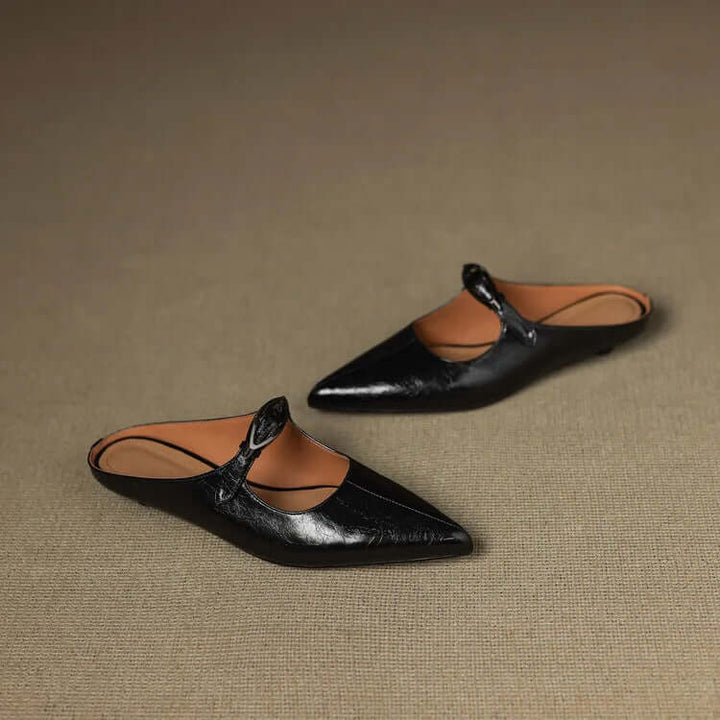 Charlotte - Handcrafted Genuine Leather Mules