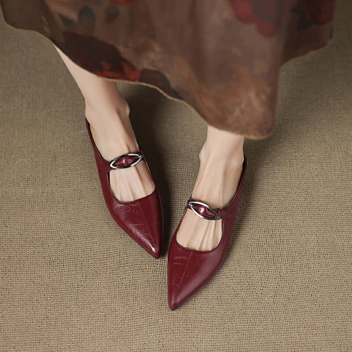 Charlotte - Handcrafted Genuine Leather Mules