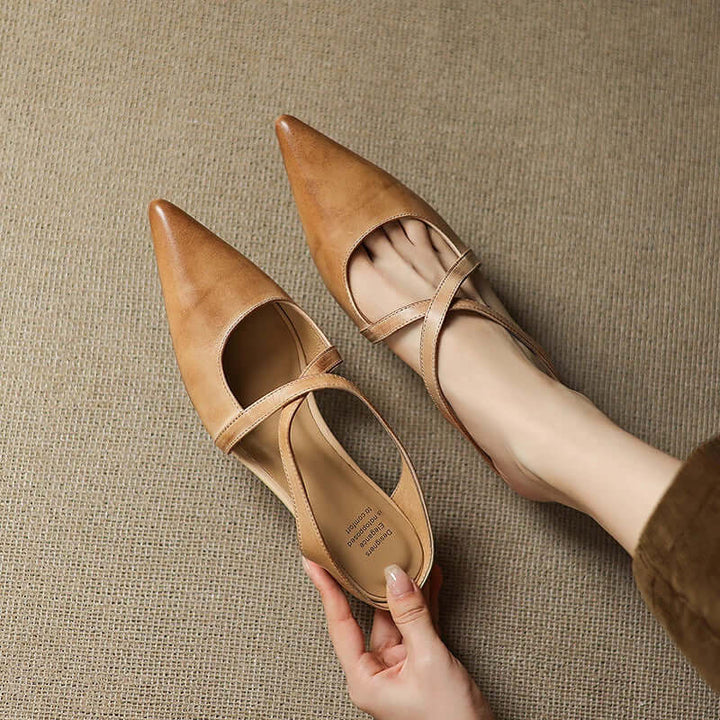 Sofia - Handcrafted Genuine Leather Mules