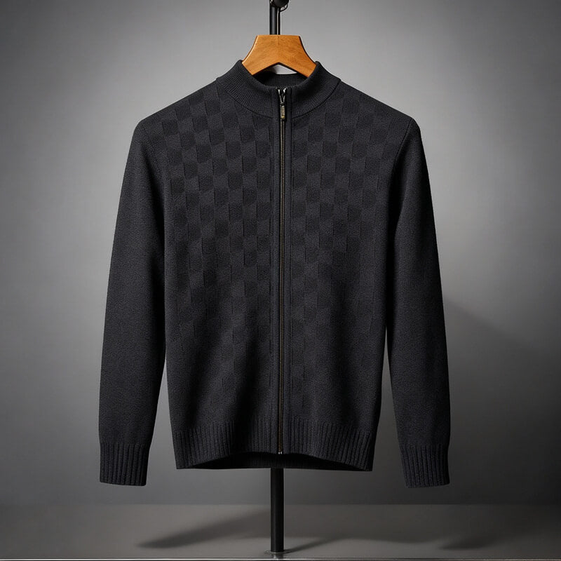Nathan – Wool Zip Cardigan