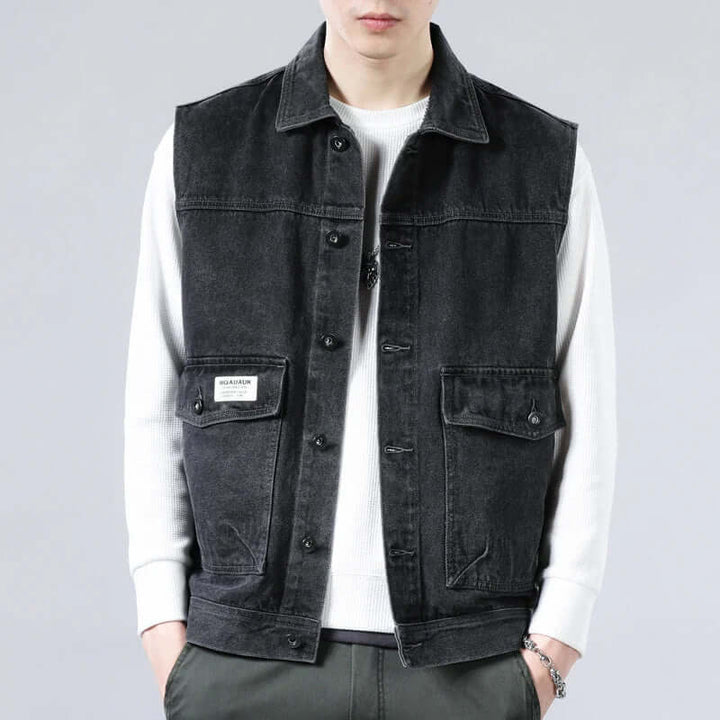 Aaron - Denim Vest