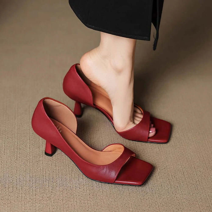 Vivian - Leather Heels