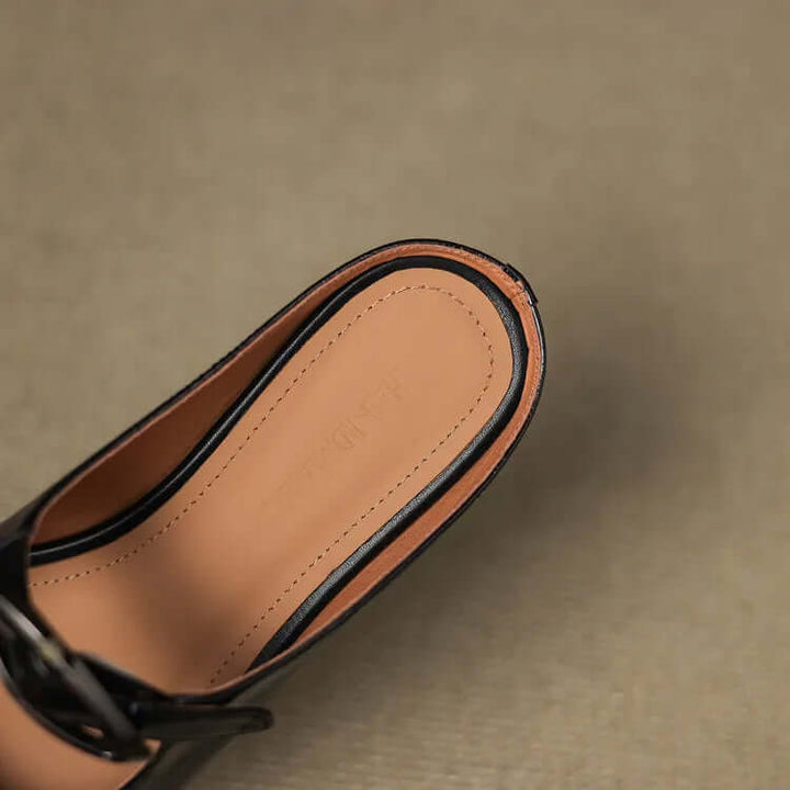 Charlotte - Handcrafted Genuine Leather Mules