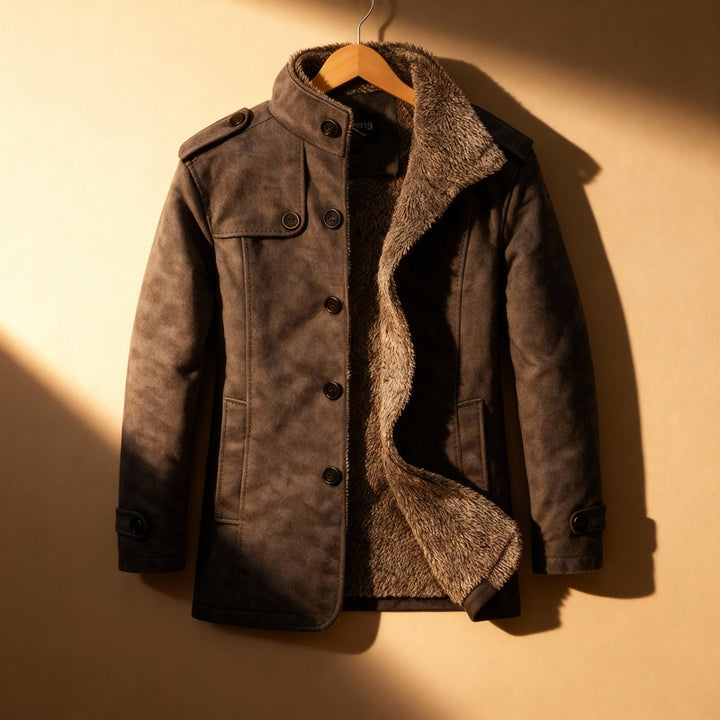 Anthony – Suede Overcoat