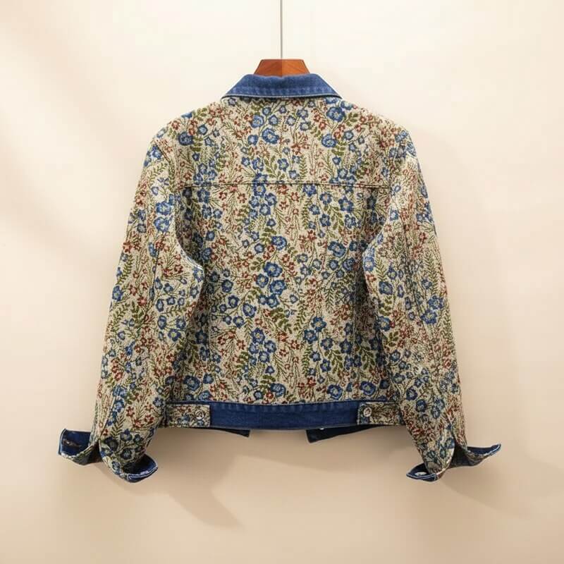 Victoria – Floral Denim Jacket