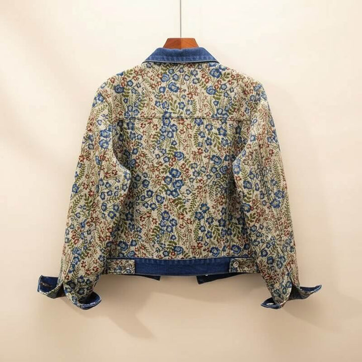 Victoria – Floral Denim Jacket