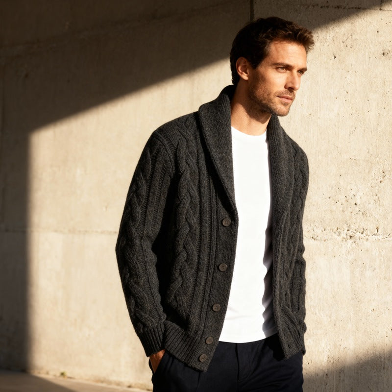 Riccardo – Cable Knit Cardigan