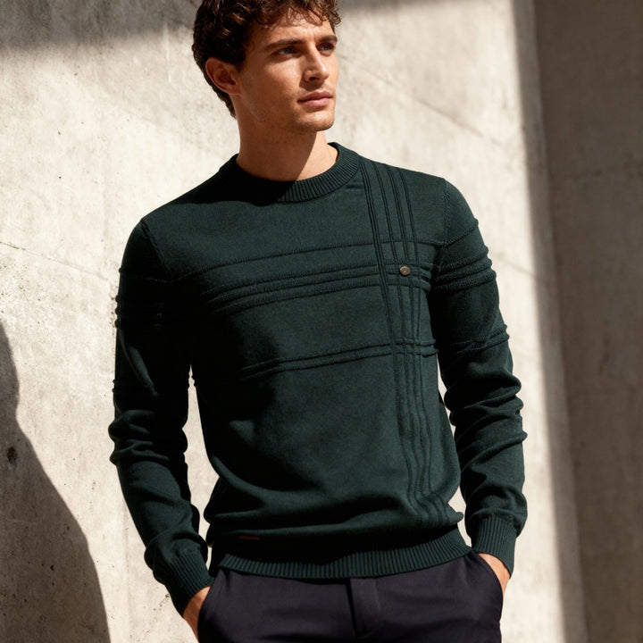 Matteo – Grid-Knit Sweater
