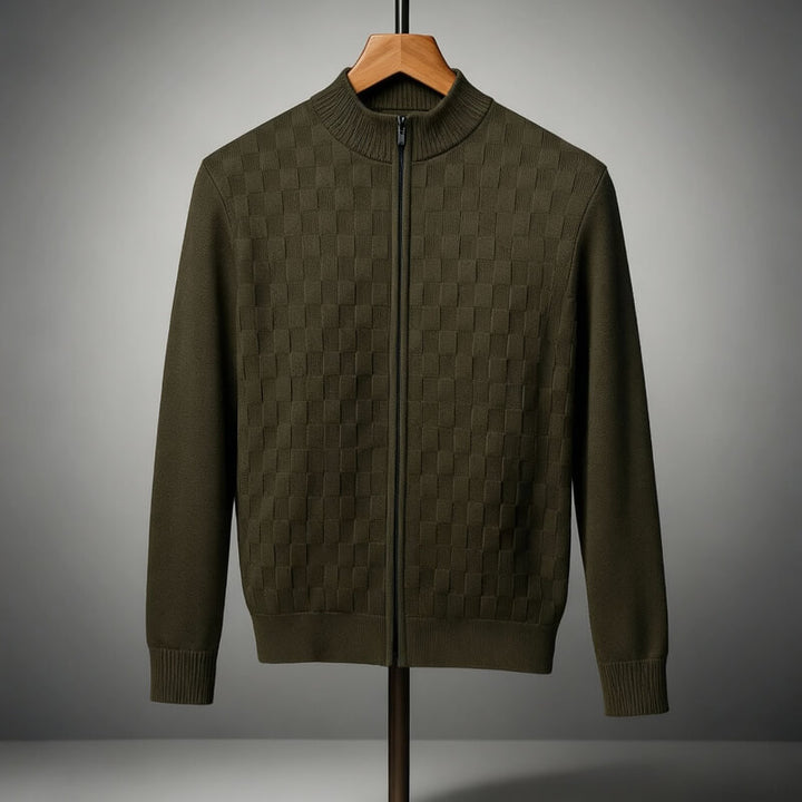 Nathan – Wool Zip Cardigan
