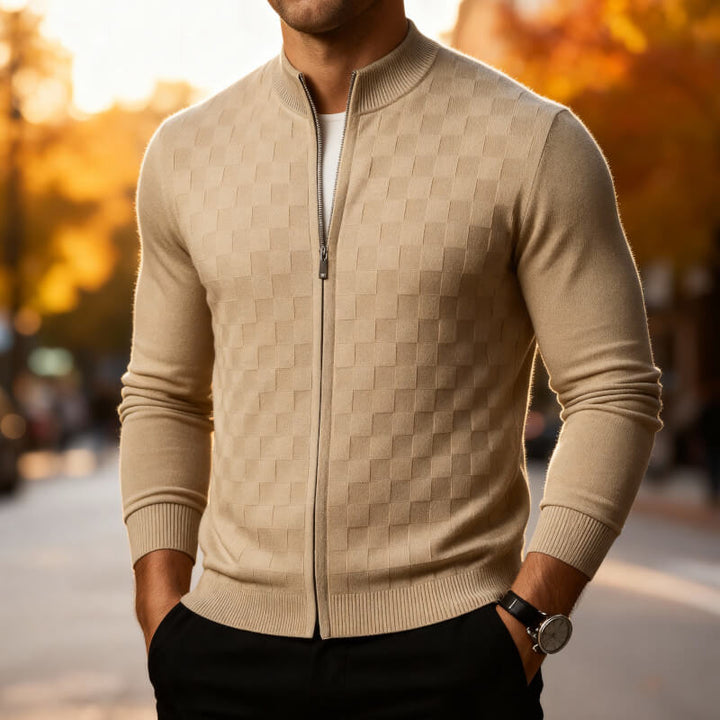 Nathan – Wool Zip Cardigan