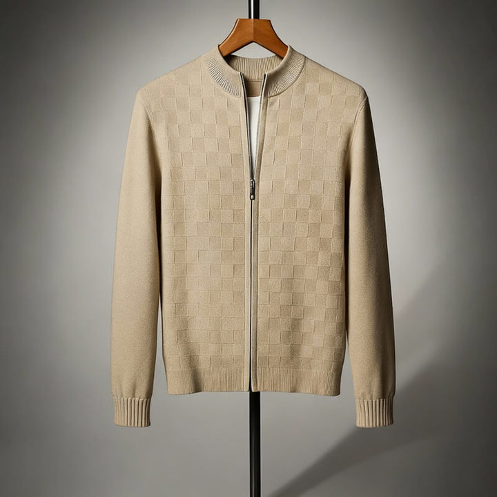 Nathan – Wool Zip Cardigan
