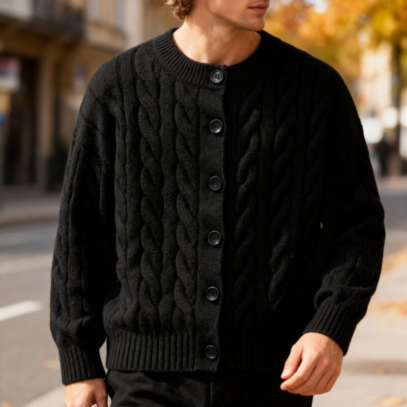 Taylor – Cable-Knit Cardigan