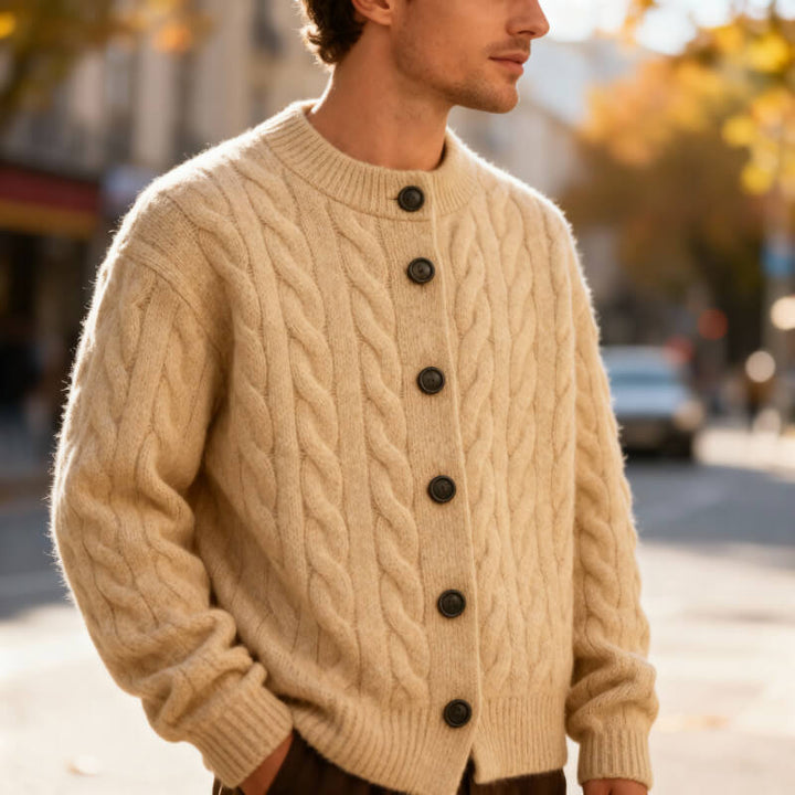 Taylor – Cable-Knit Cardigan