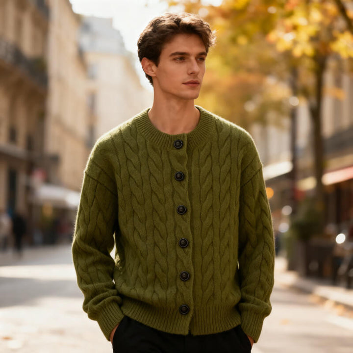 Taylor – Cable-Knit Cardigan