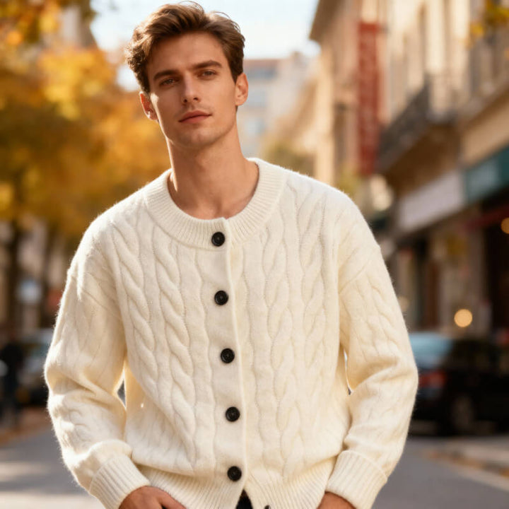 Taylor – Cable-Knit Cardigan