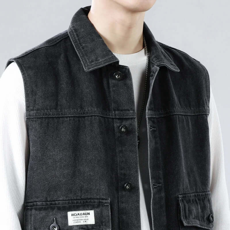 Aaron - Denim Vest