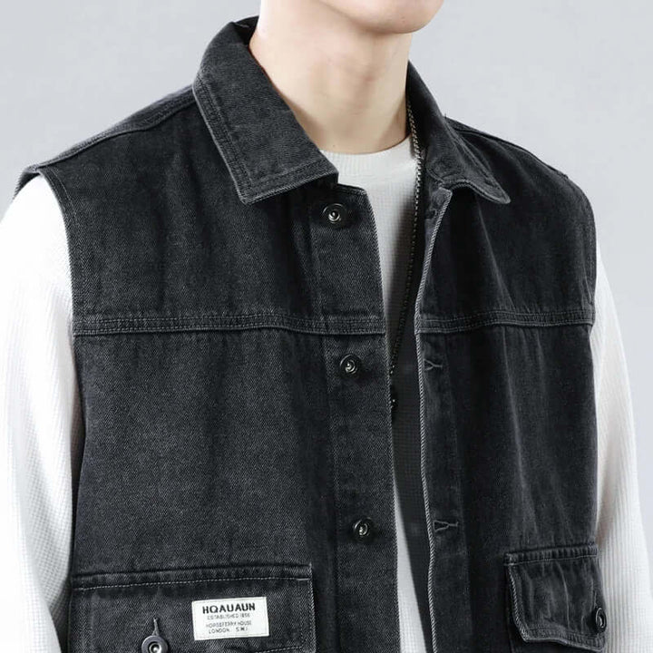 Aaron - Denim Vest