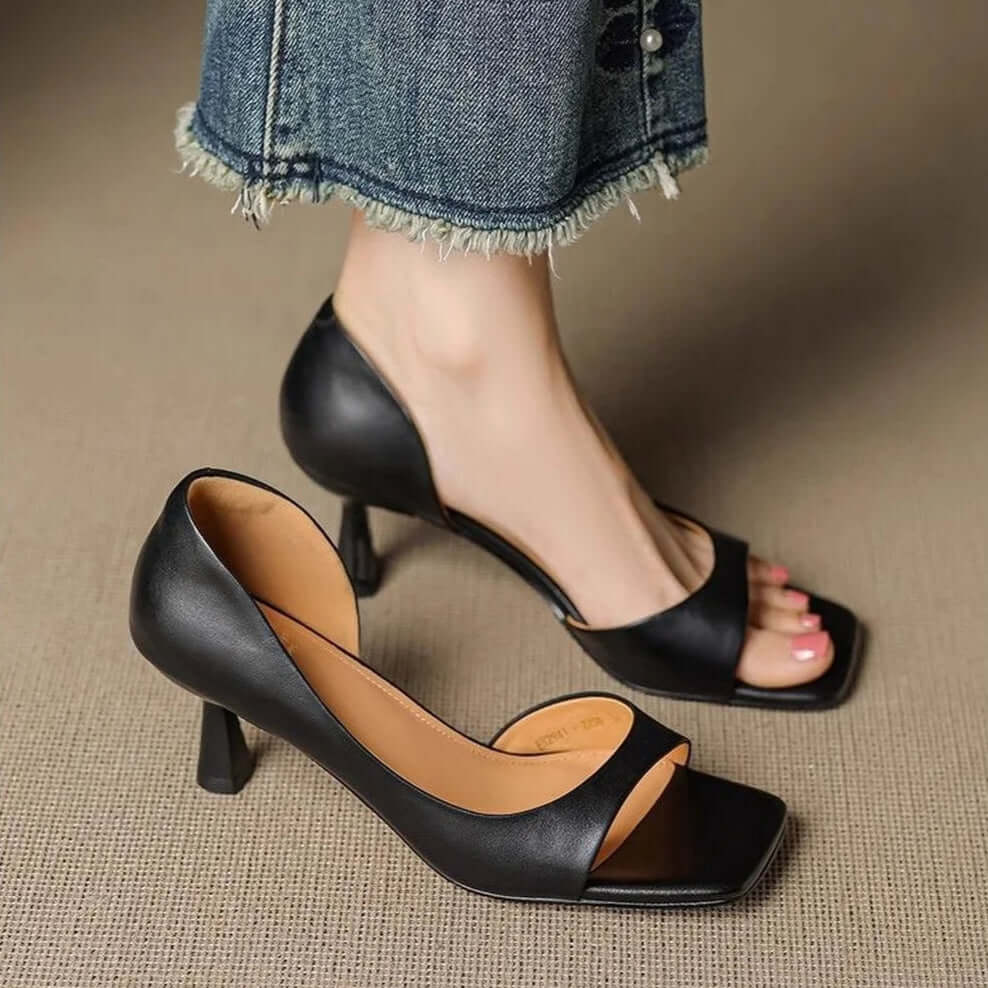 Vivian - Leather Heels
