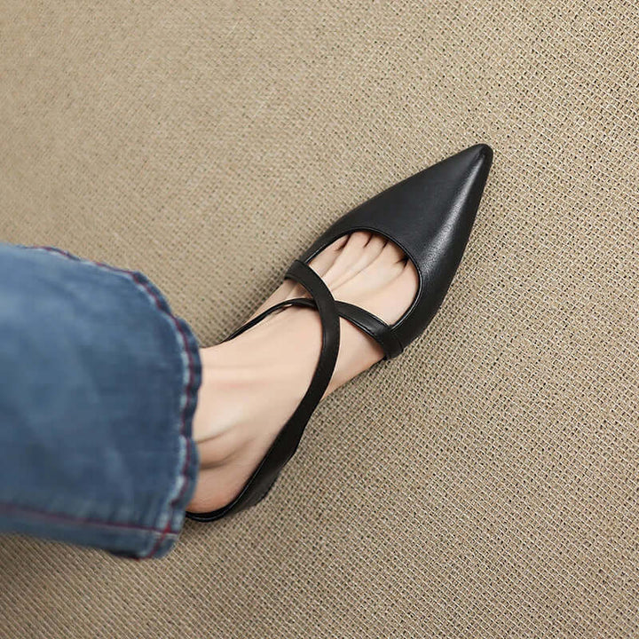 Sofia - Handcrafted Genuine Leather Mules