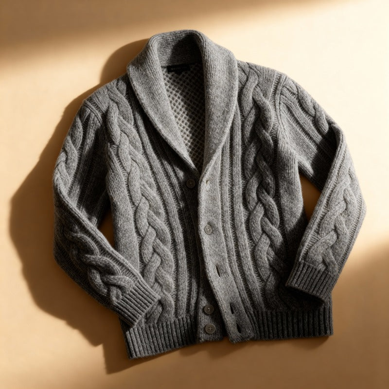 Riccardo – Cable Knit Cardigan