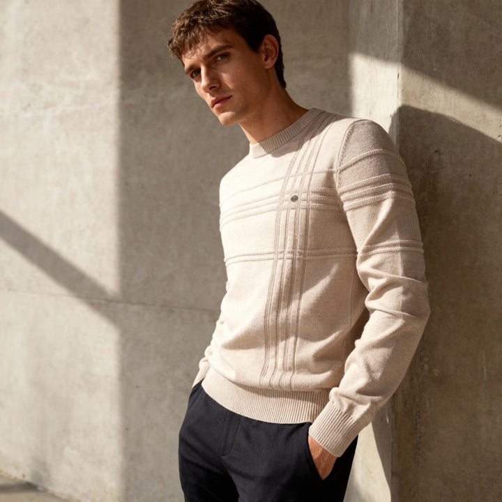 Matteo – Grid-Knit Sweater