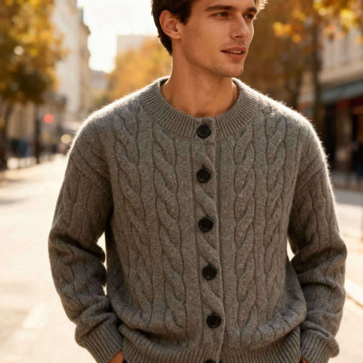 Taylor – Cable-Knit Cardigan