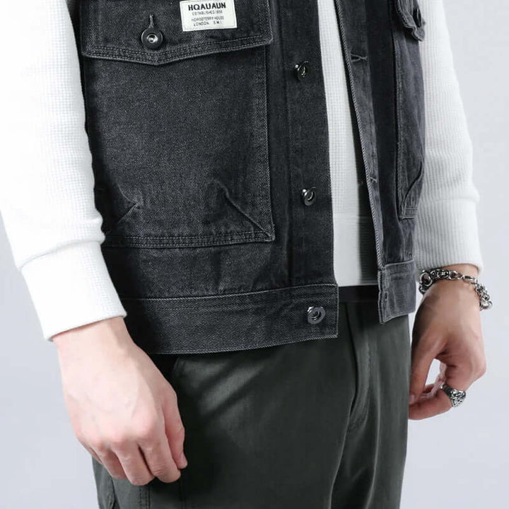 Aaron - Denim Vest
