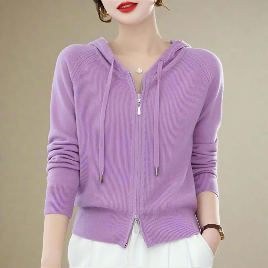 Zoe – Knit Hoodie