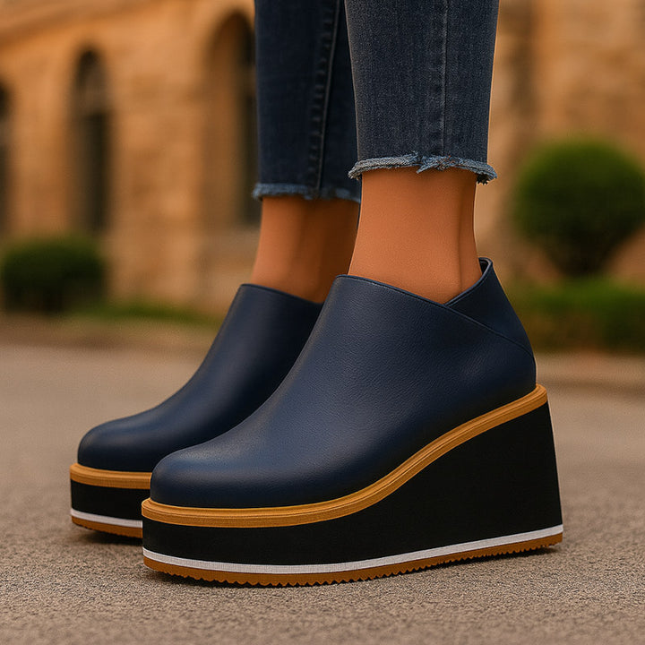 Stephanie - Wedge Ankle Boots