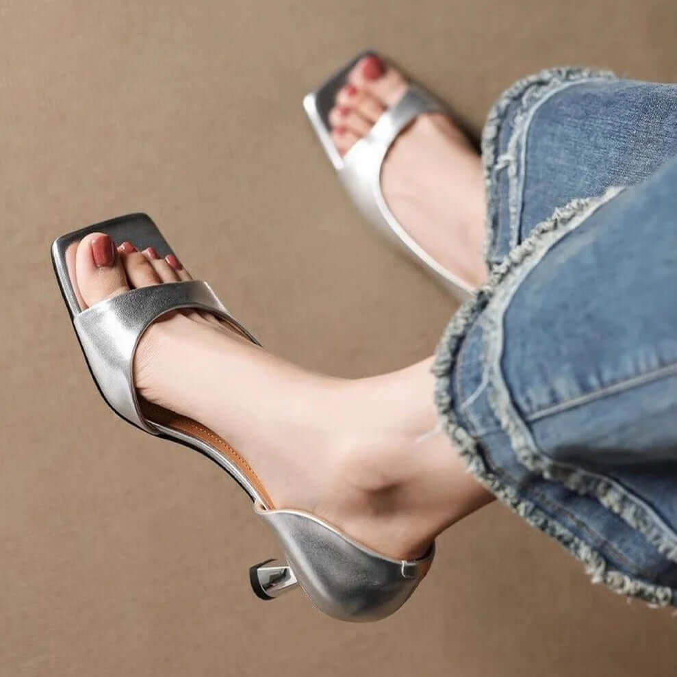 Vivian - Leather Heels