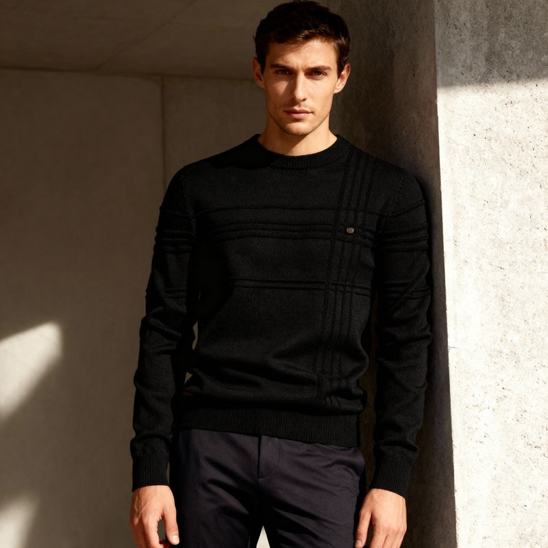 Matteo – Grid-Knit Sweater