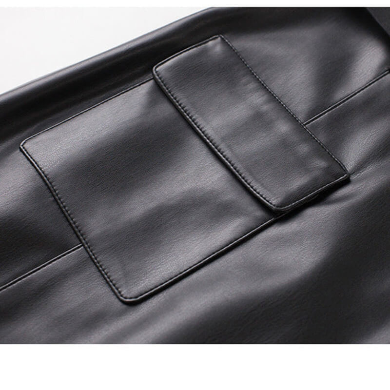 Florence – Long Leather Skirt