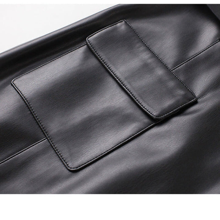 Florence – Long Leather Skirt