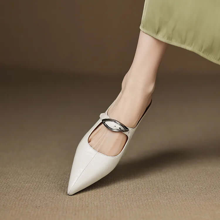 Charlotte - Handcrafted Genuine Leather Mules