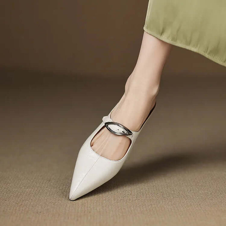 Charlotte - Handcrafted Genuine Leather Mules