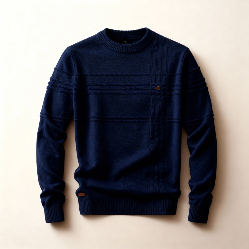 Matteo – Grid-Knit Sweater