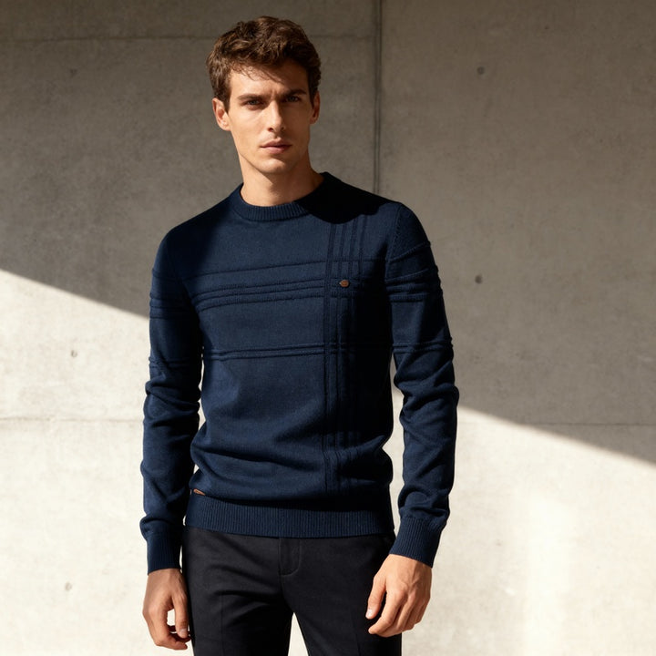 Matteo – Grid-Knit Sweater