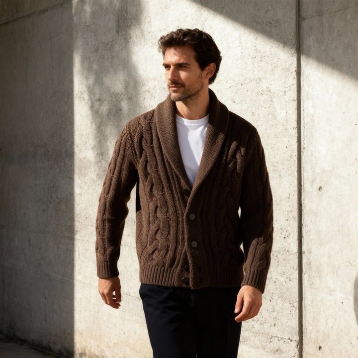 Riccardo – Cable Knit Cardigan