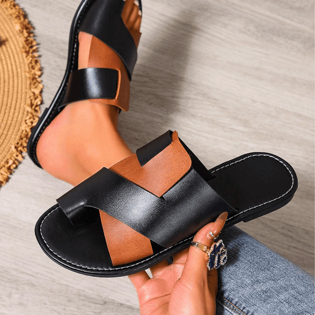 Leah - Cross Sandals