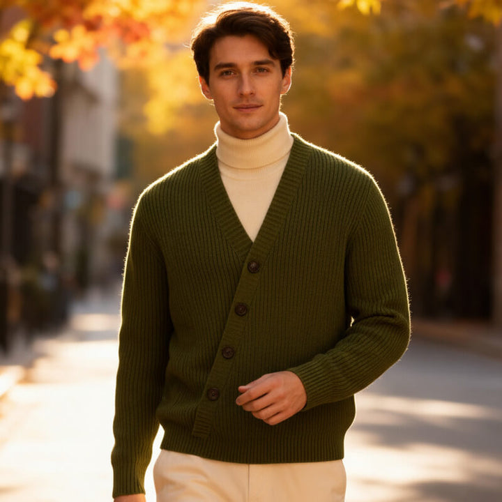 Simon – Rib Knit Cardigan