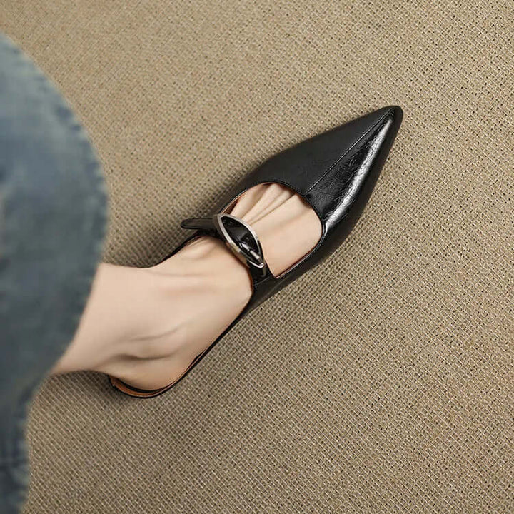 Charlotte - Handcrafted Genuine Leather Mules